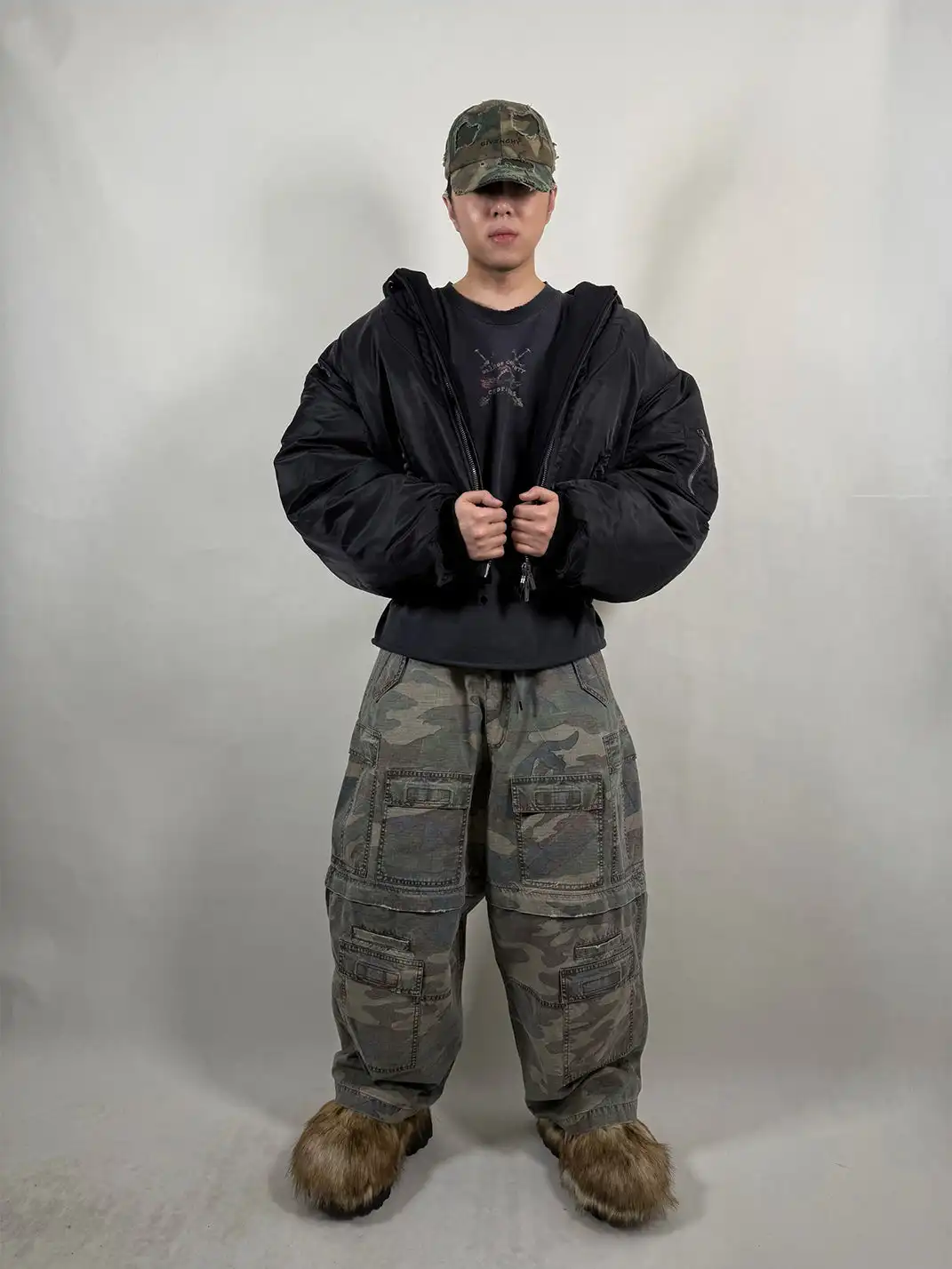WoosterArchive | Double Layered Nylon Bomber Jacket