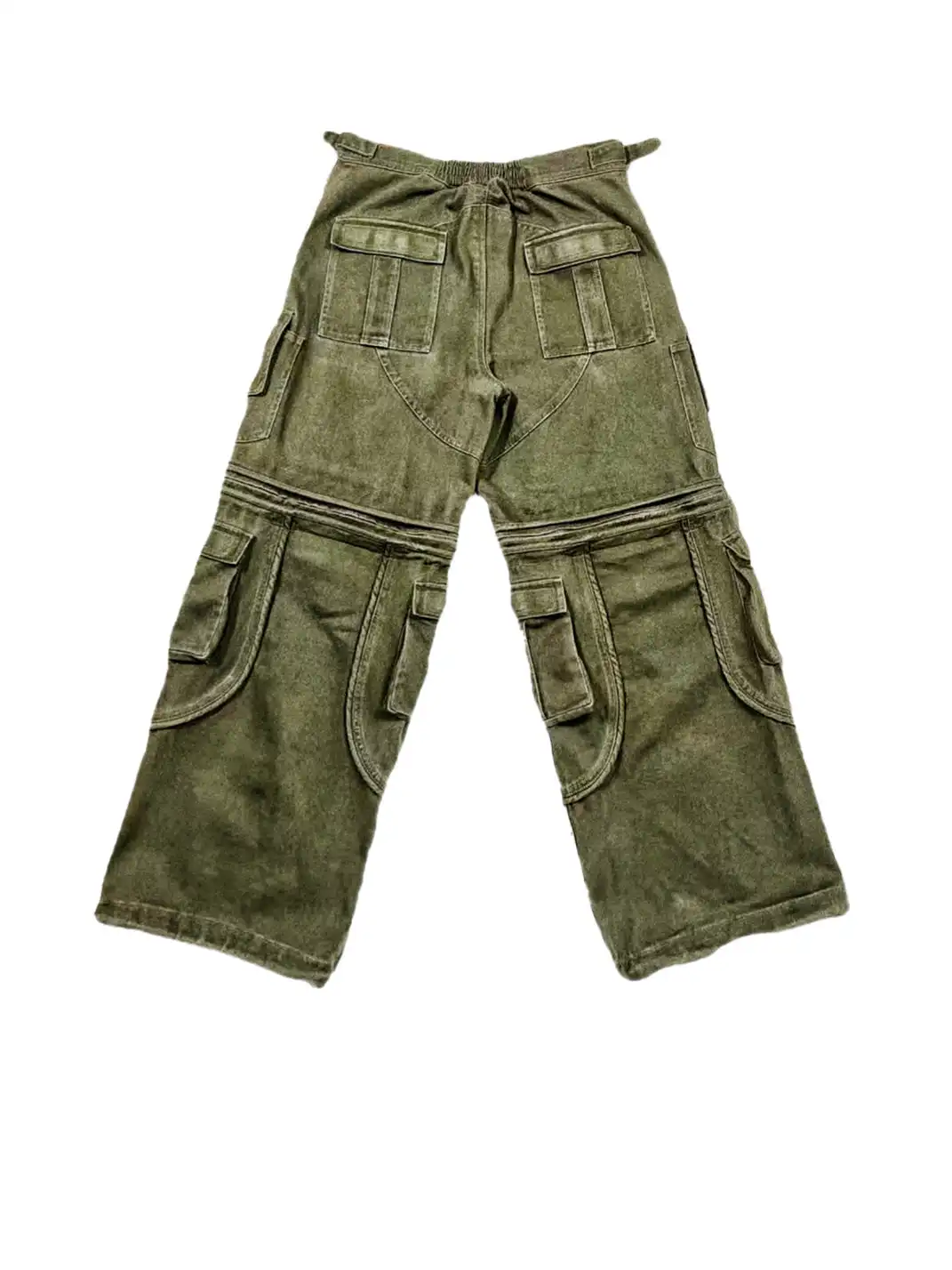WoosterArchive | Millitary Green Cargo Pants With Removable Legs