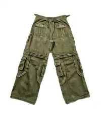 WoosterArchive | Millitary Green Cargo Pants With Removable Legs