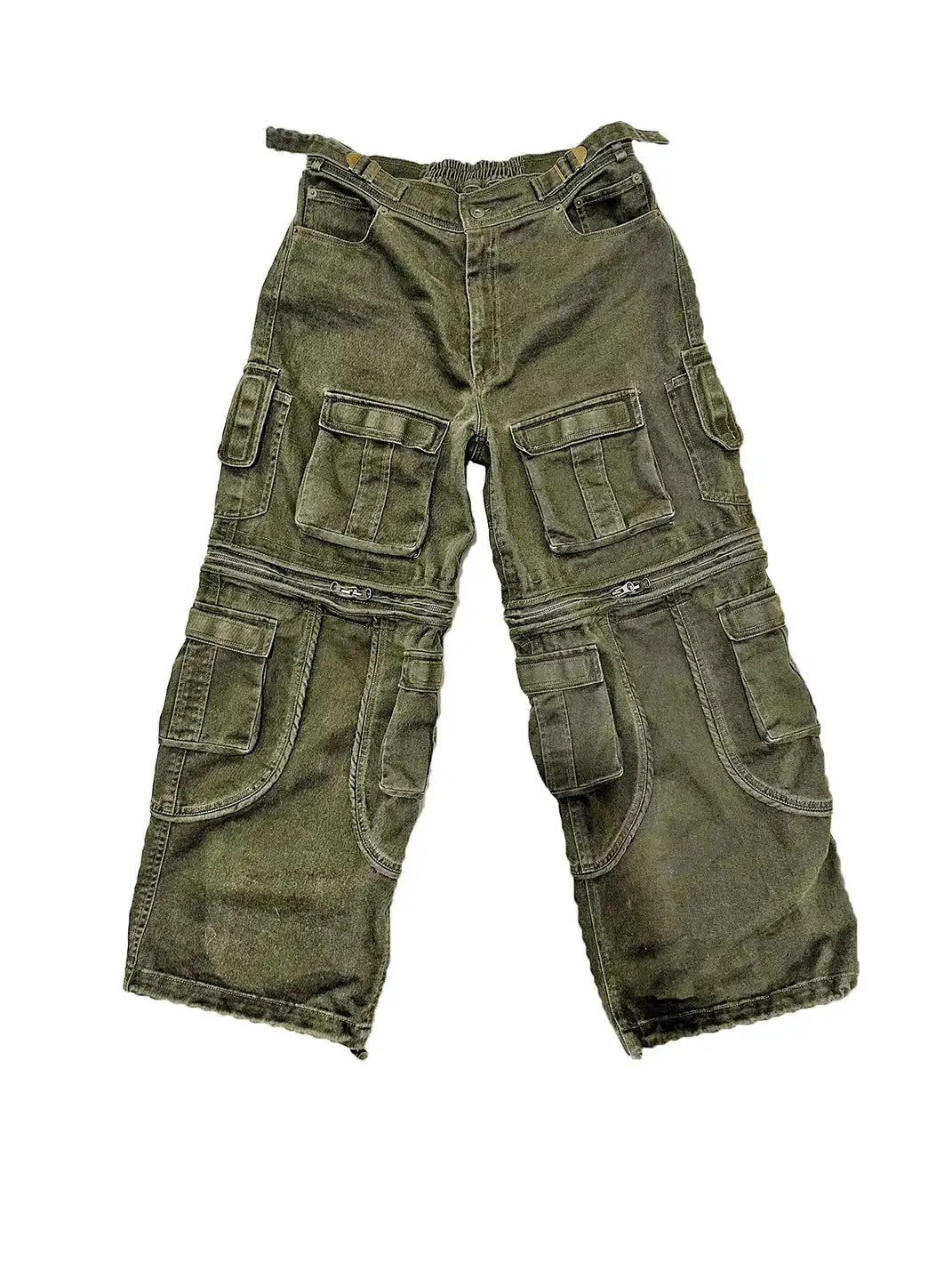 WoosterArchive | Millitary Green Cargo Pants With Removable Legs