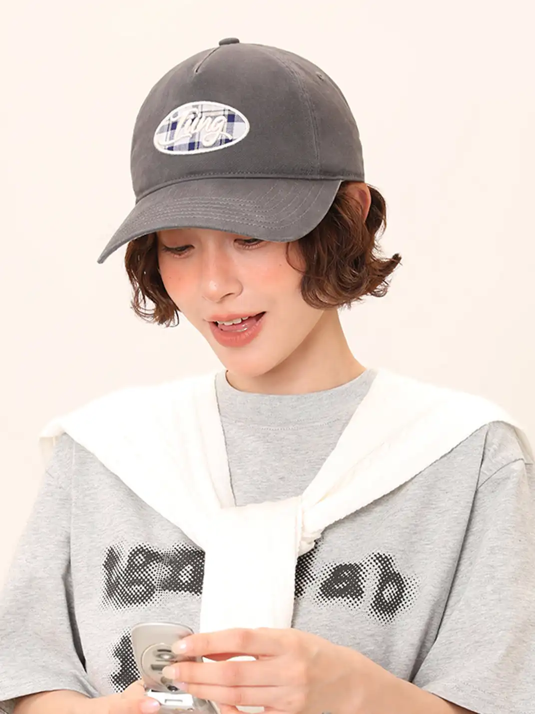 IIING | PlaidPop Curved Brim Baseball Cap