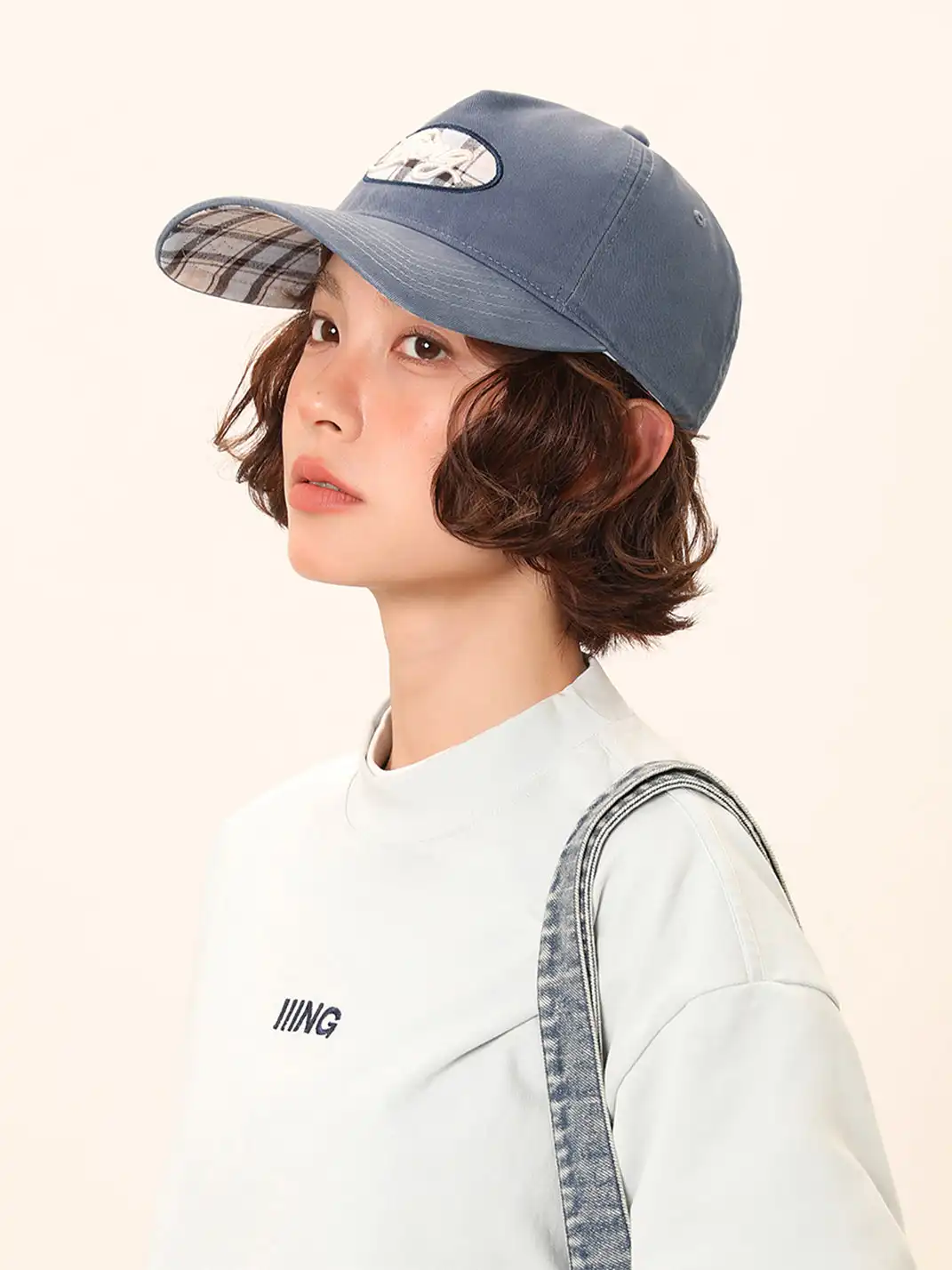 IIING | PlaidPop Curved Brim Baseball Cap