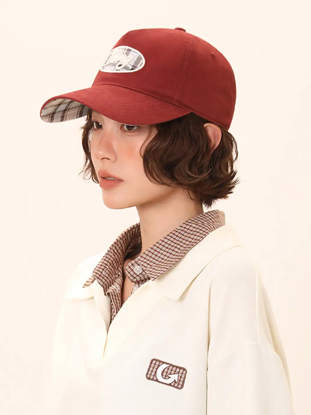 IIING | PlaidPop Curved Brim Baseball Cap