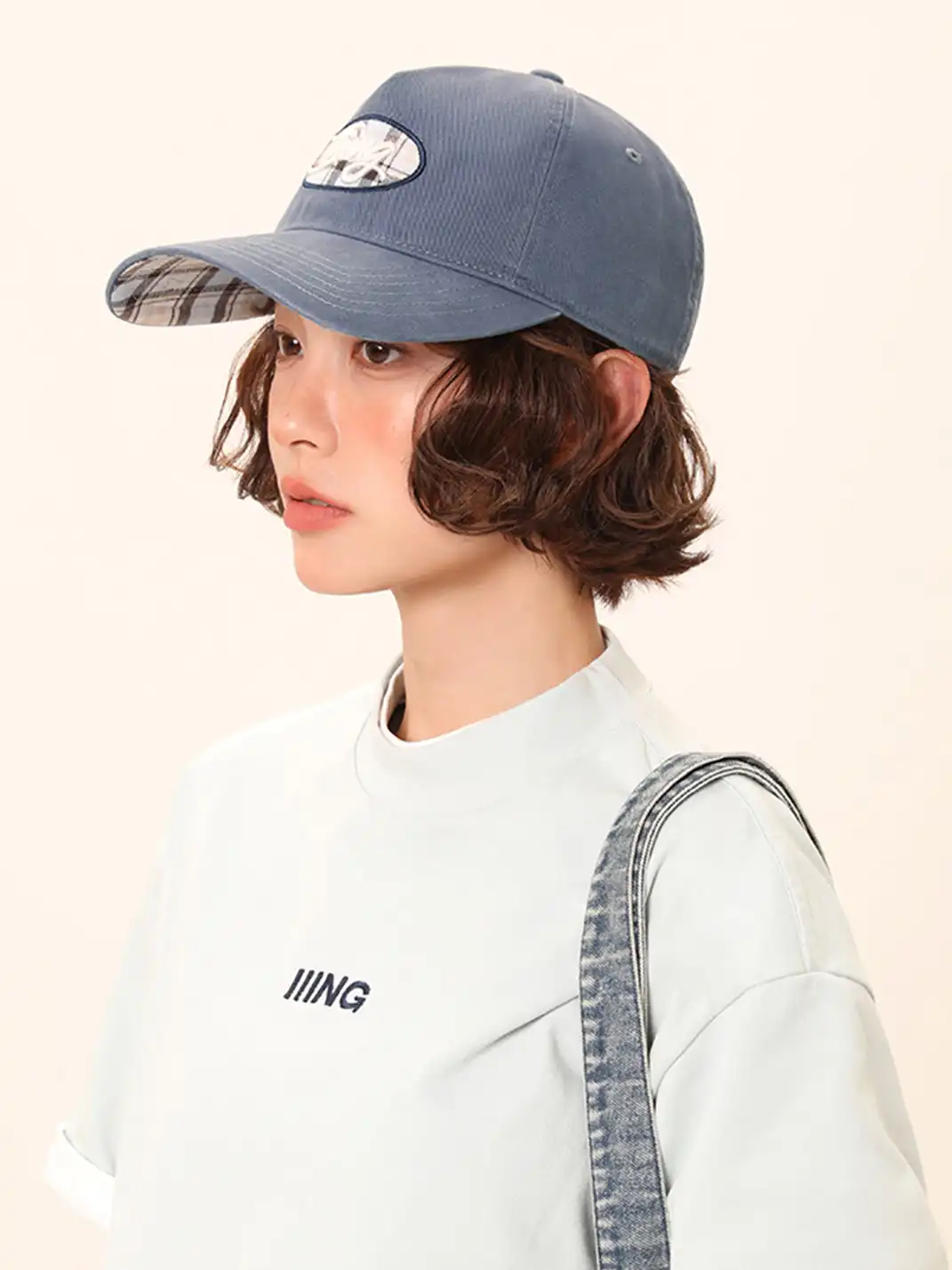IIING | PlaidPop Curved Brim Baseball Cap