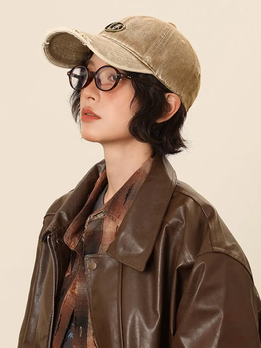 IIING | Curved Brim Washed Denim Baseball Cap