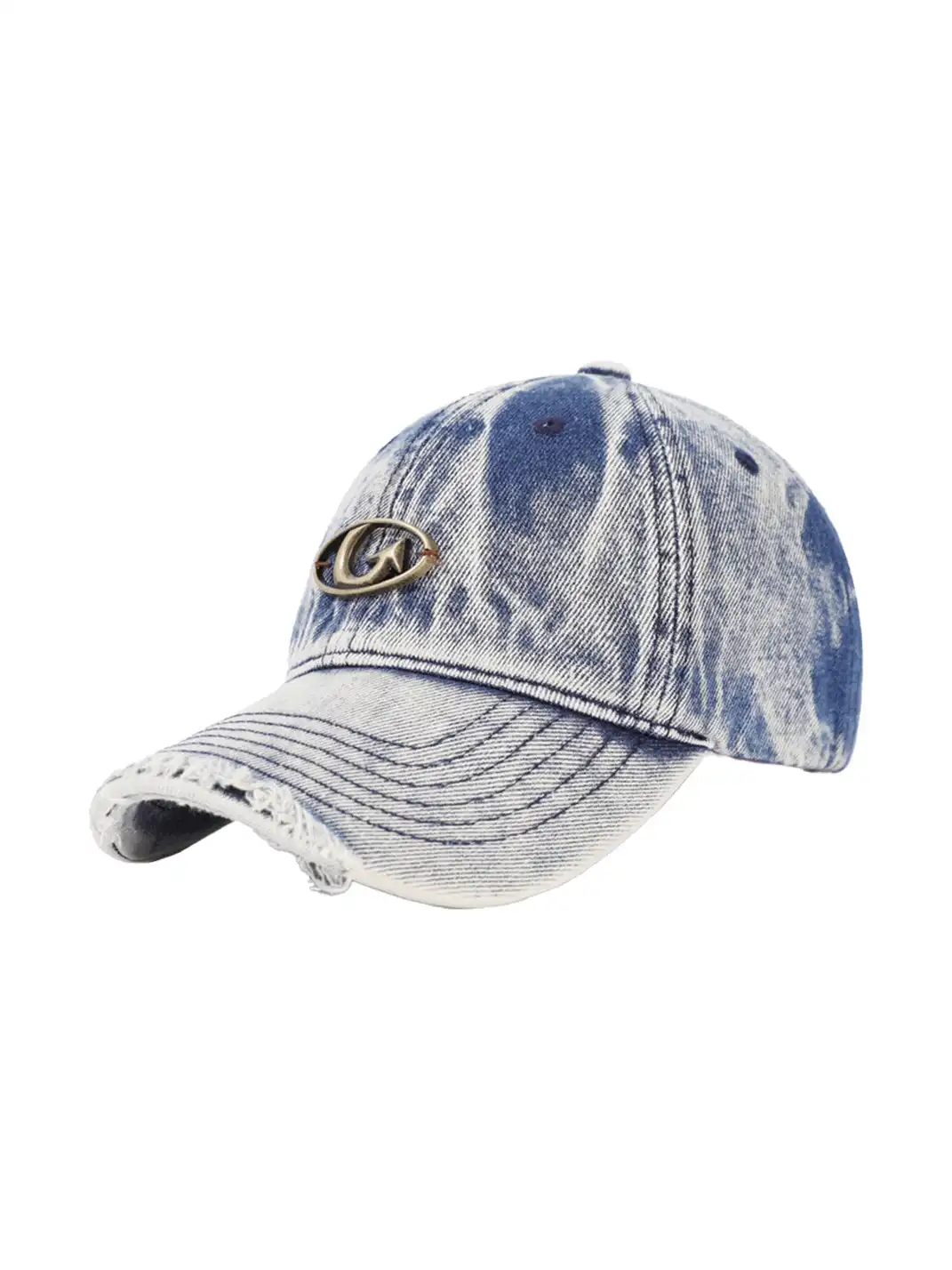 IIING | Curved Brim Washed Denim Baseball Cap