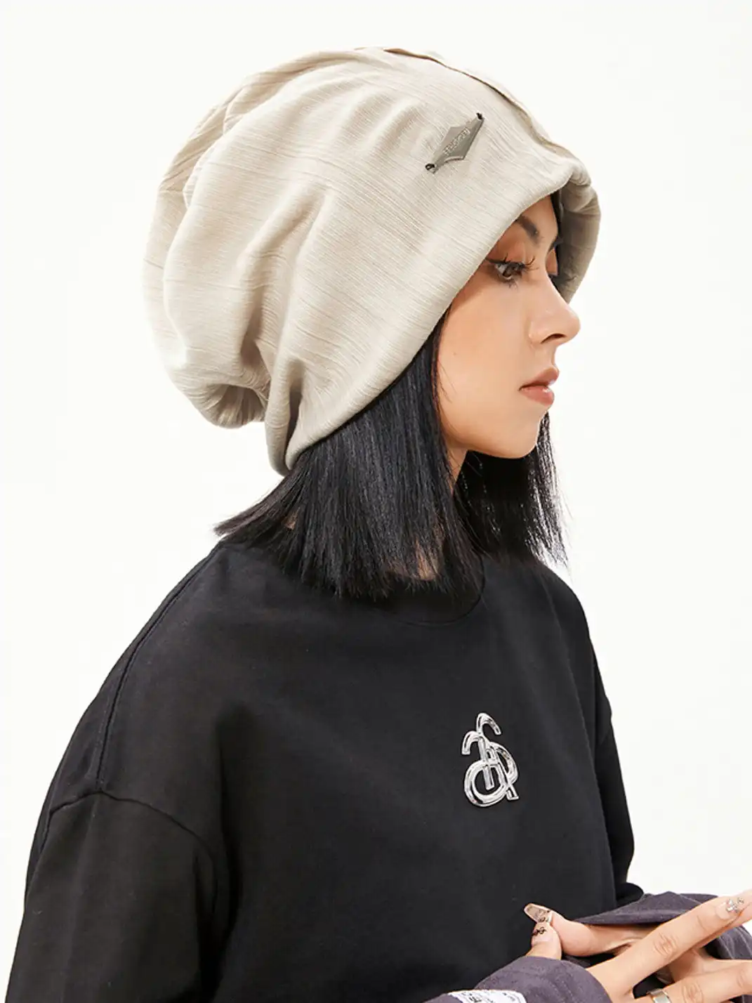 IIING | Cloudgrain Drift Knit Loose-Fit Beanie