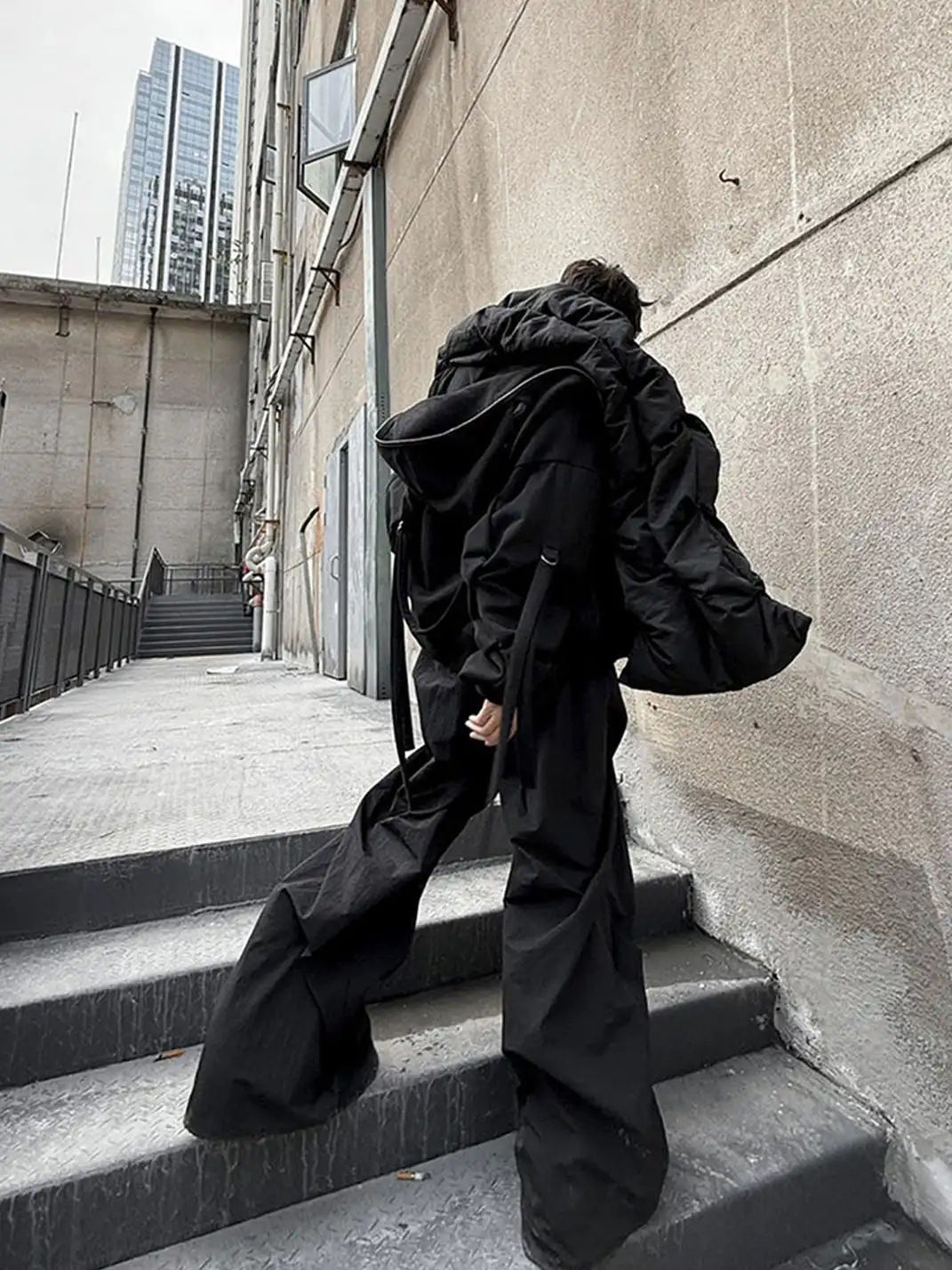 Vanguardia | Cascade Drape Nylon Loose Pants 2.0