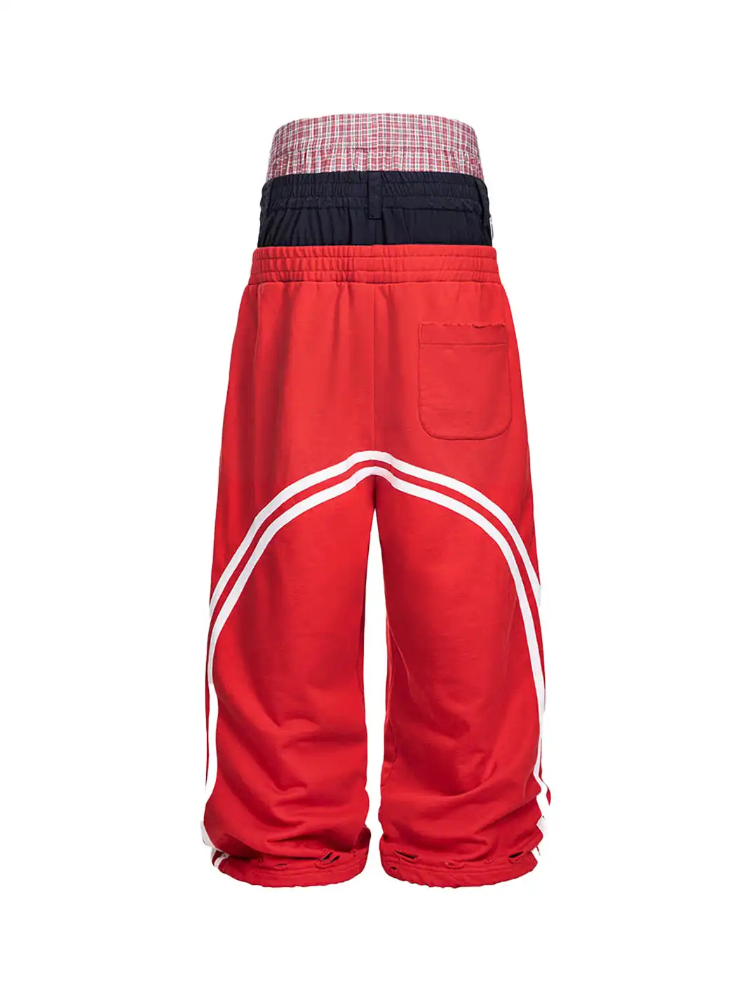 Vanguardia | Triple Waistline Paneling Sagging Cotton Sweatpants