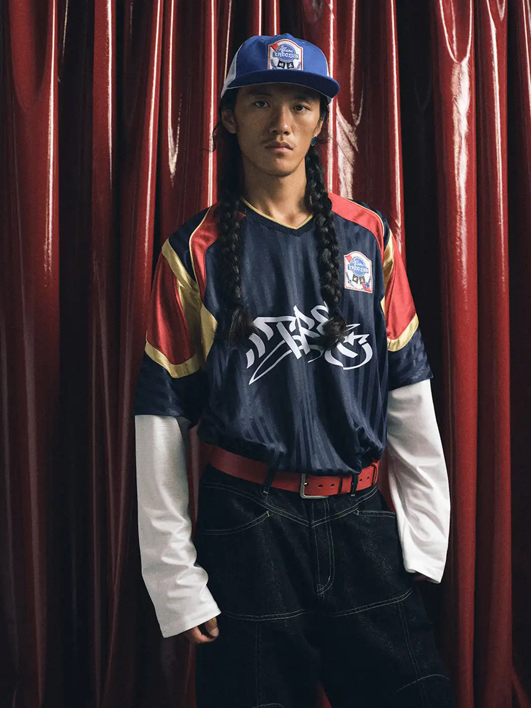 TREclub | Silky Mock Two Piece Hockey Jersey NO.25