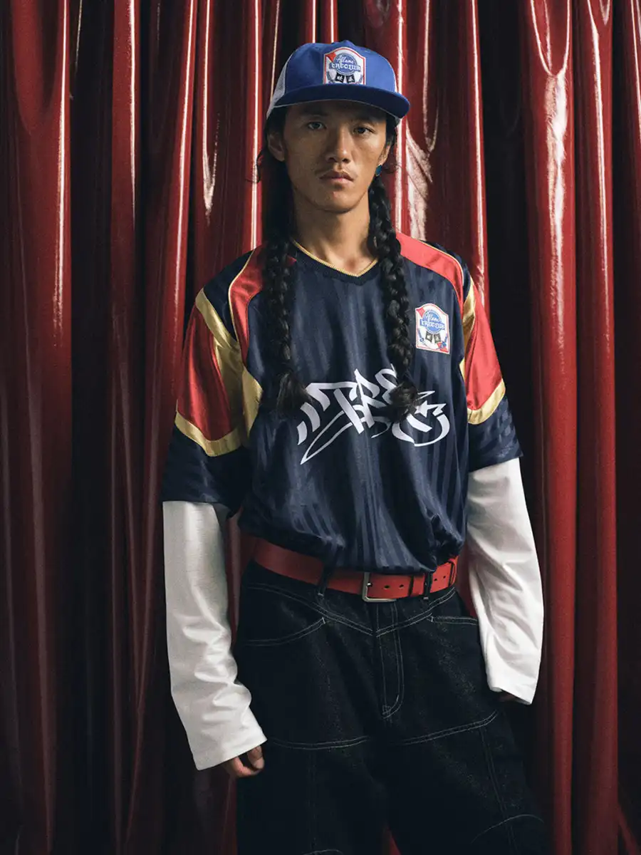 TREclub | Silky Mock Two Piece Hockey Jersey NO.25 - 4