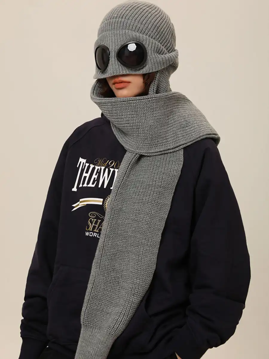 IIING | Flight Sunglasses Knit Scarf Beanie - 3