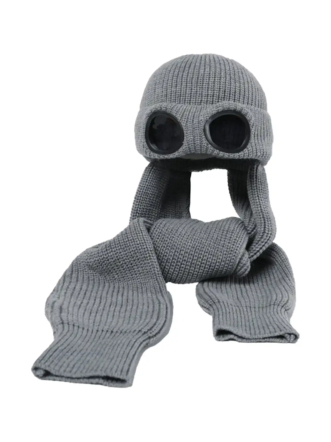 IIING | Flight Sunglasses Knit Scarf Beanie-Gray