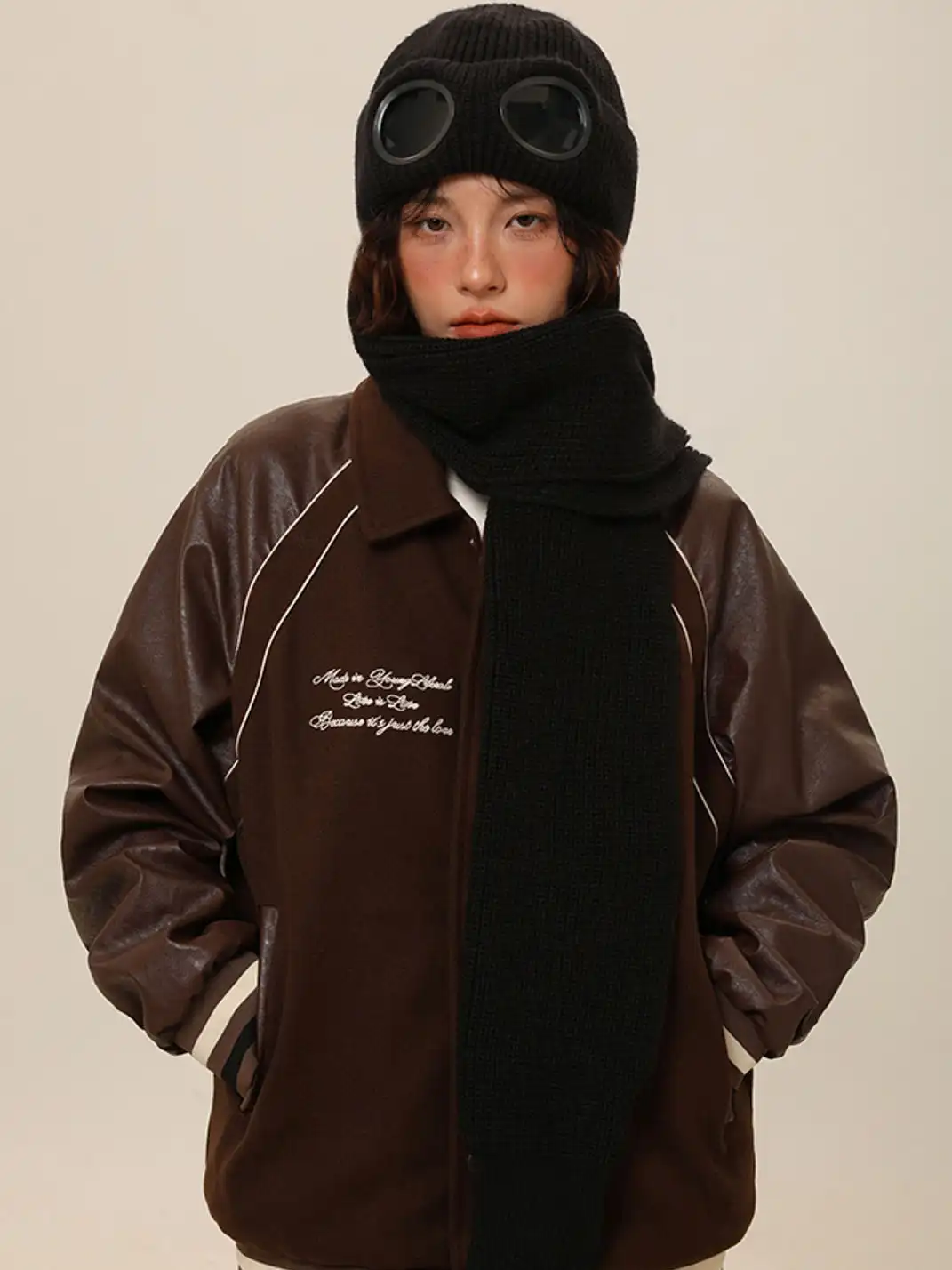 IIING | Flight Sunglasses Knit Scarf Beanie