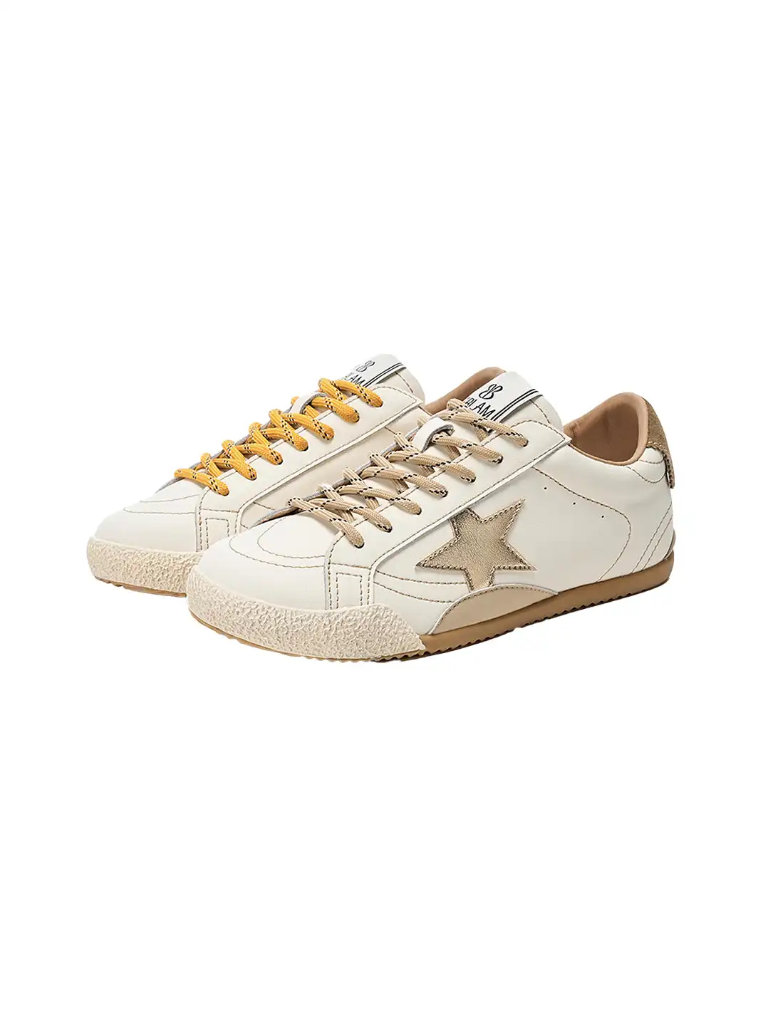 EBLAN | Star Retro Trainer With Unmatched Laces
