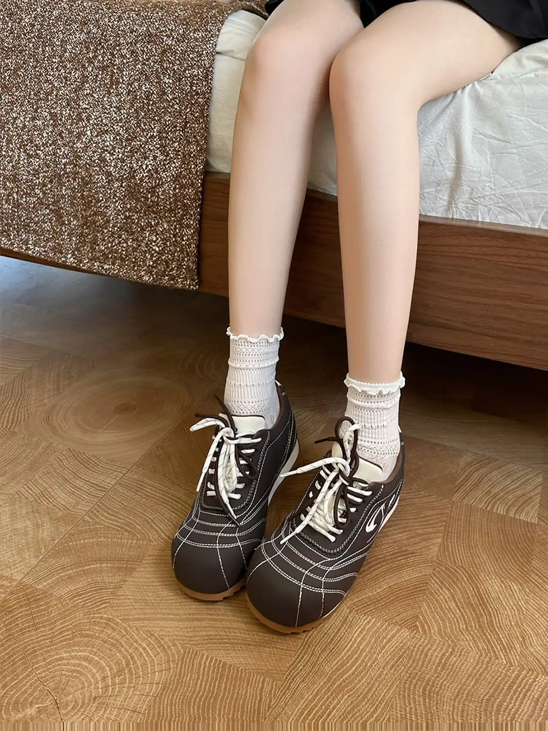 EBLAN | Glider Double Lace Bawling Trainer
