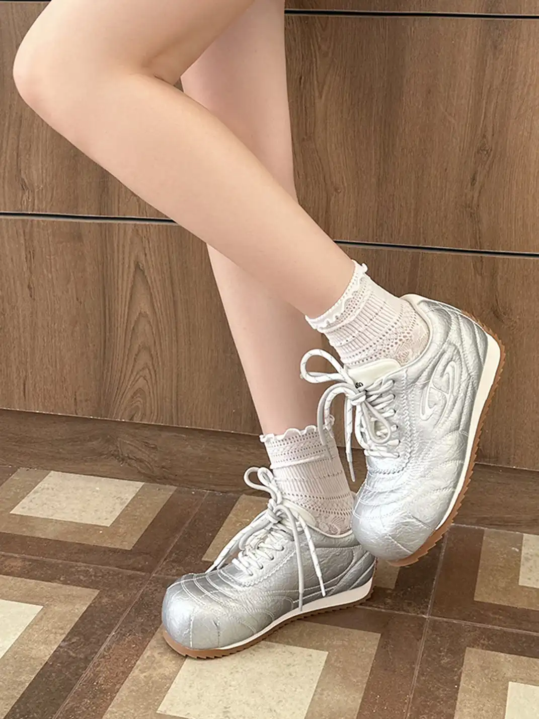 EBLAN | Glider Double Lace Bawling Trainer
