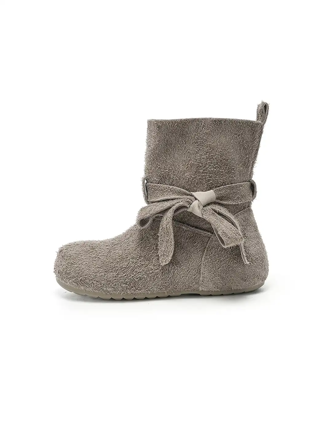 EBLAN | Maillard Velvet Bowtie Ankle Boots