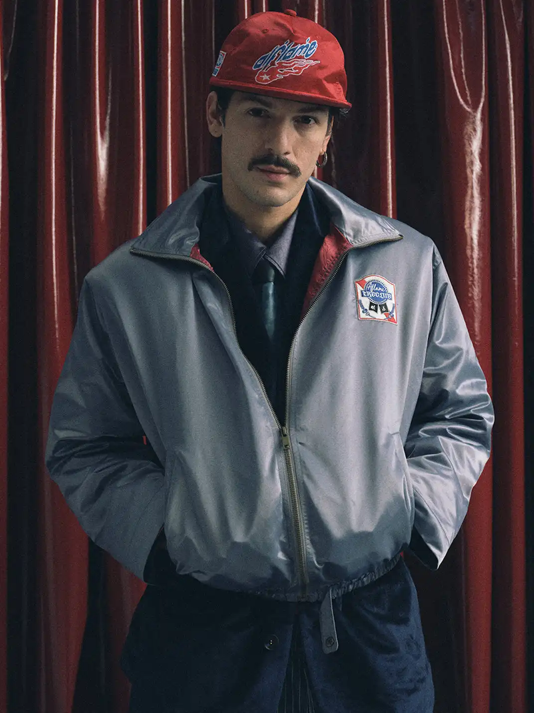 TREclub | Silky Jacket With Handsew Patch