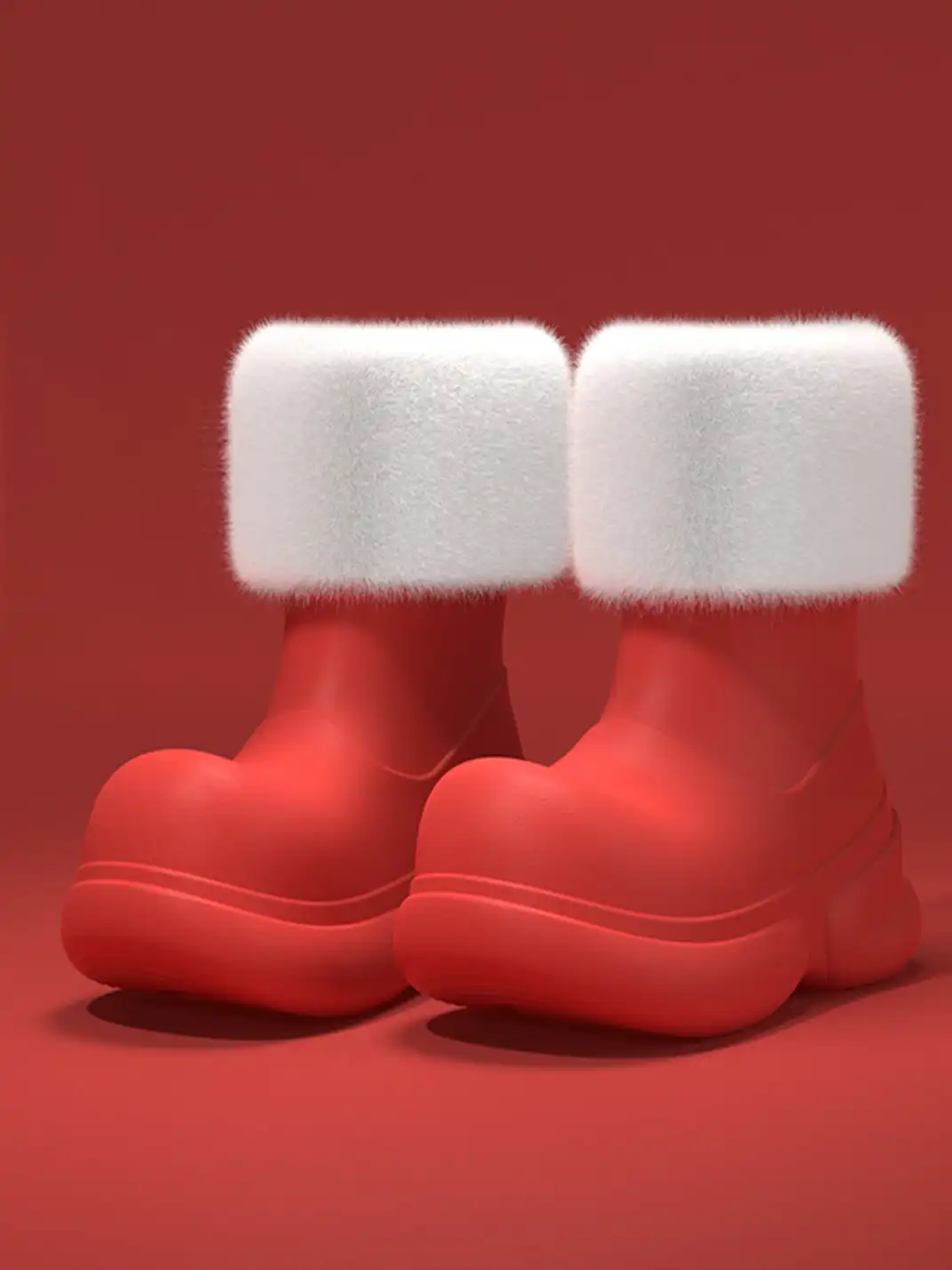 Yassia | EVA Cushion Waterproof Clown Rain Boots With Revomable Fleece