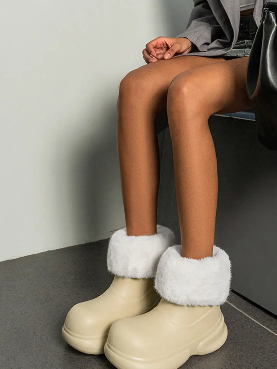 Yassia | EVA Cushion Waterproof Clown Rain Boots With Revomable Fleece