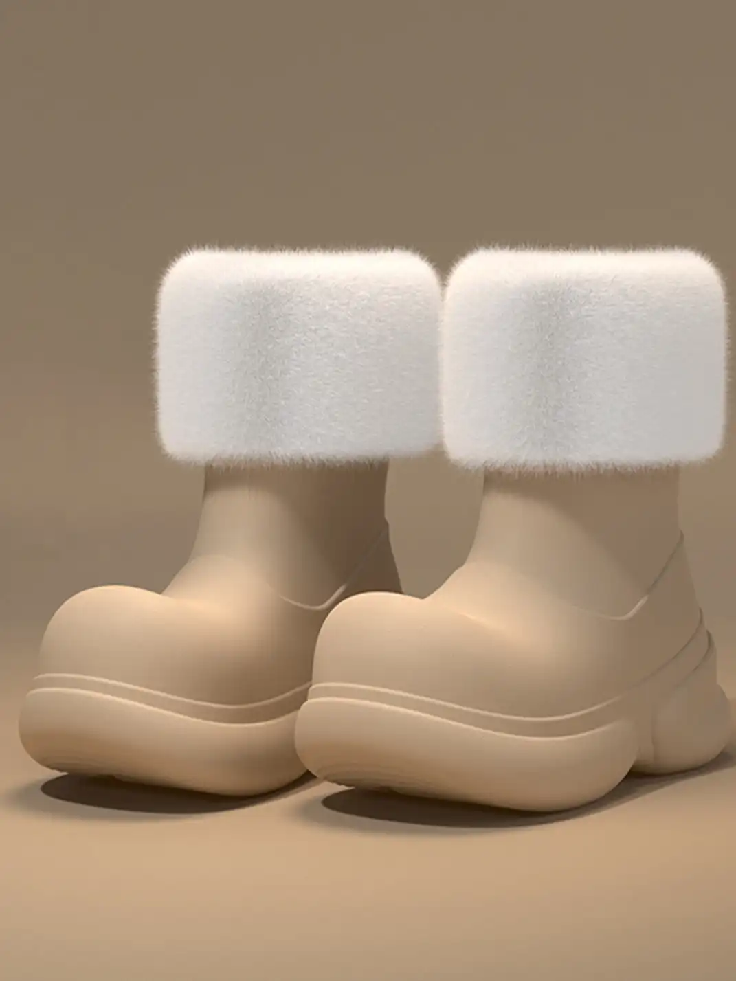 Yassia | EVA Cushion Waterproof Clown Rain Boots With Revomable Fleece