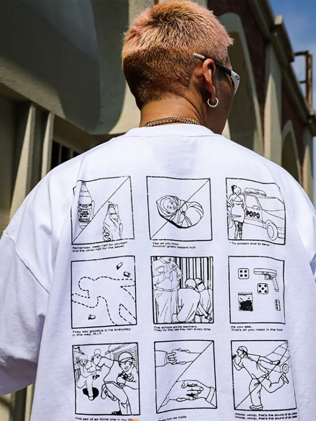 ACUSA | "NO PLACE LIKE MY HOOD PLACE" Oversized Cotton Tee
