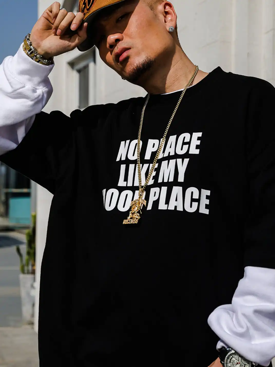ACUSA | "NO PLACE LIKE MY HOOD PLACE" Oversized Cotton Tee