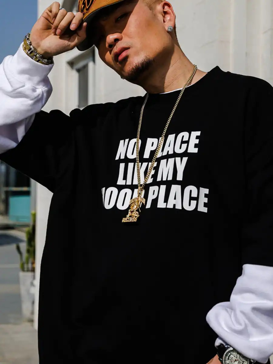 ACUSA | "NO PLACE LIKE MY HOOD PLACE" Oversized Cotton Tee - 3