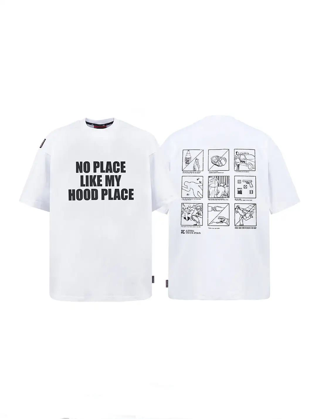 ACUSA | "NO PLACE LIKE MY HOOD PLACE" Oversized Cotton Tee
