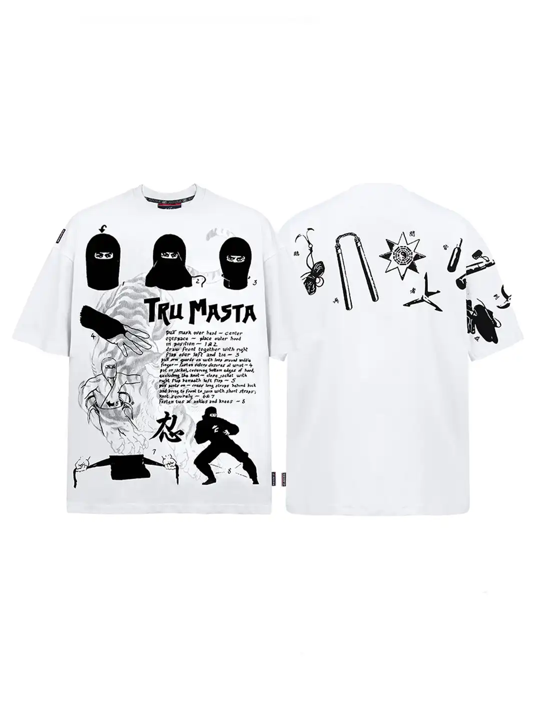 ACUSA | "TRU NINJA MASTA" Oversized Cotton Tee