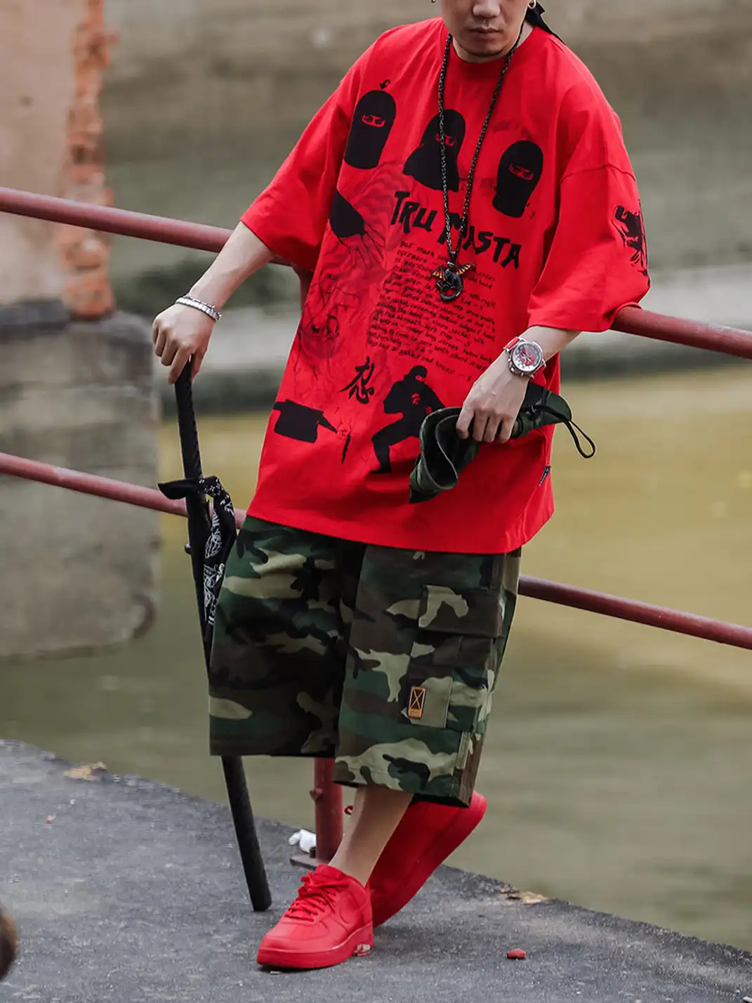 ACUSA | "TRU NINJA MASTA" Oversized Cotton Tee