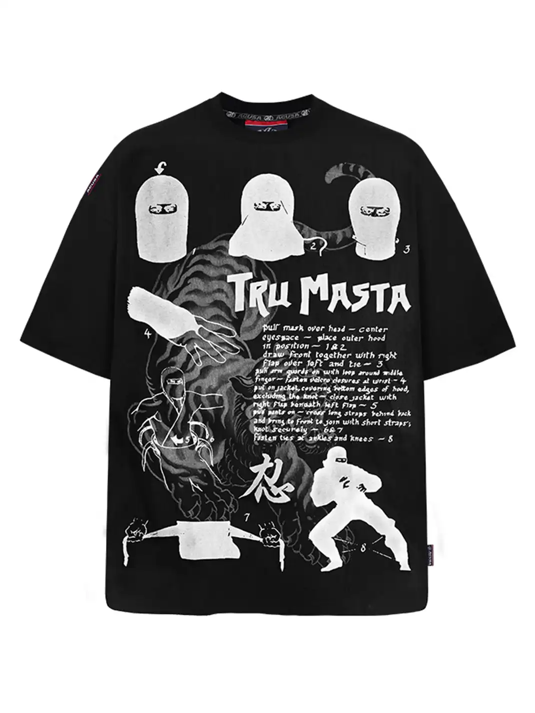 ACUSA | "TRU NINJA MASTA" Oversized Cotton Tee