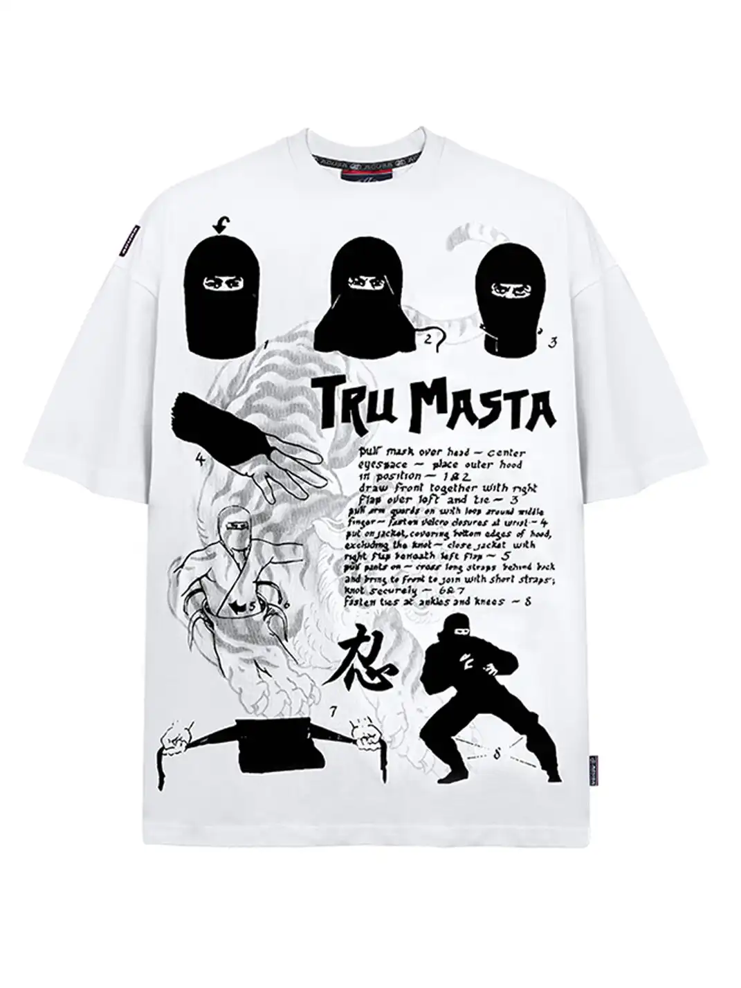ACUSA | "TRU NINJA MASTA" Oversized Cotton Tee