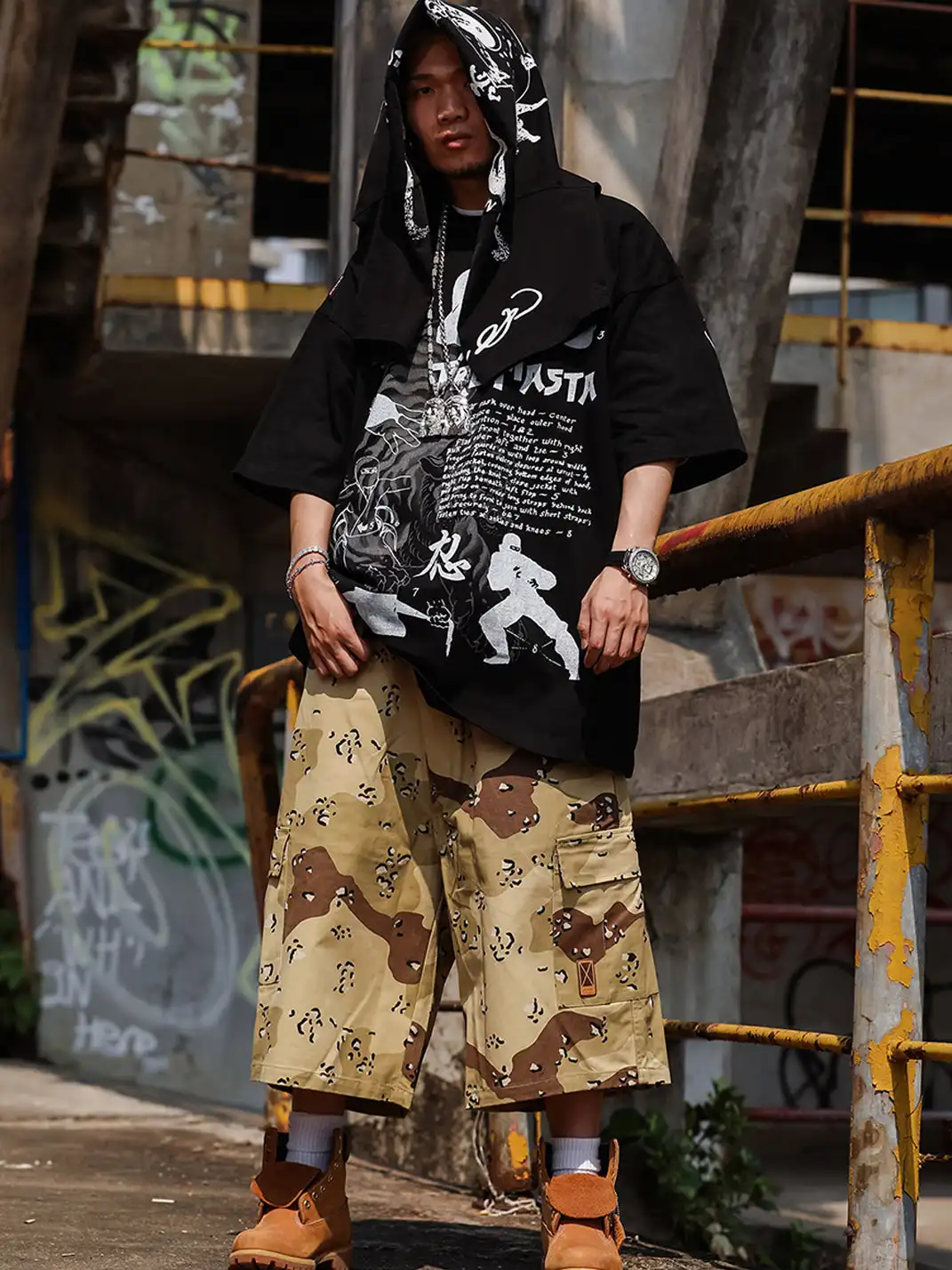ACUSA | "TRU NINJA MASTA" Oversized Cotton Tee