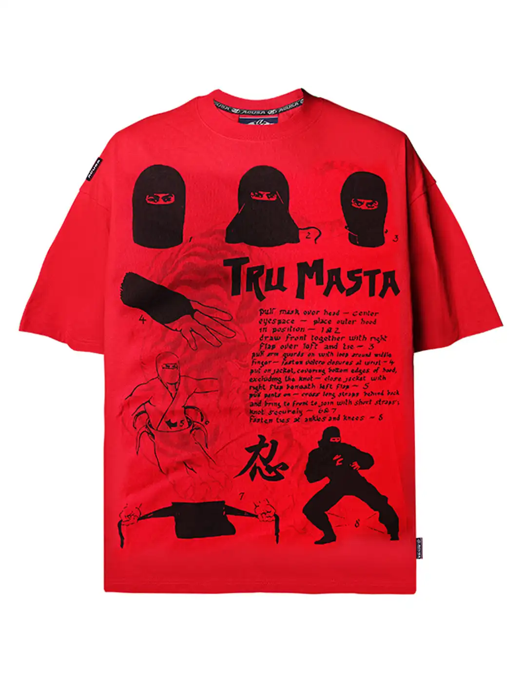 ACUSA | "TRU NINJA MASTA" Oversized Cotton Tee