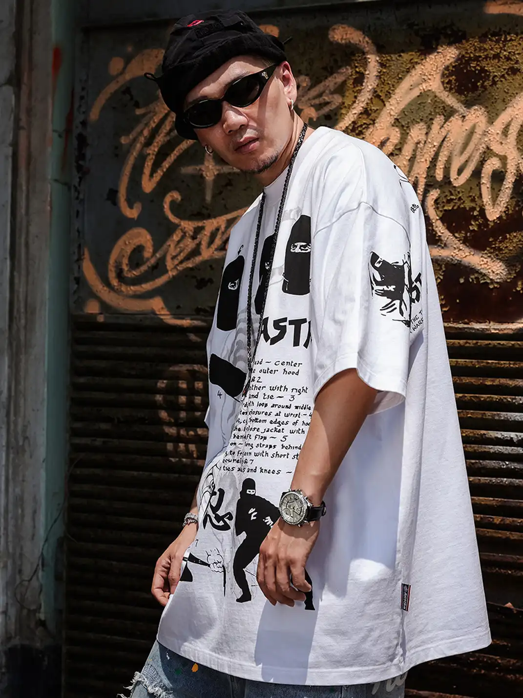 ACUSA | "TRU NINJA MASTA" Oversized Cotton Tee