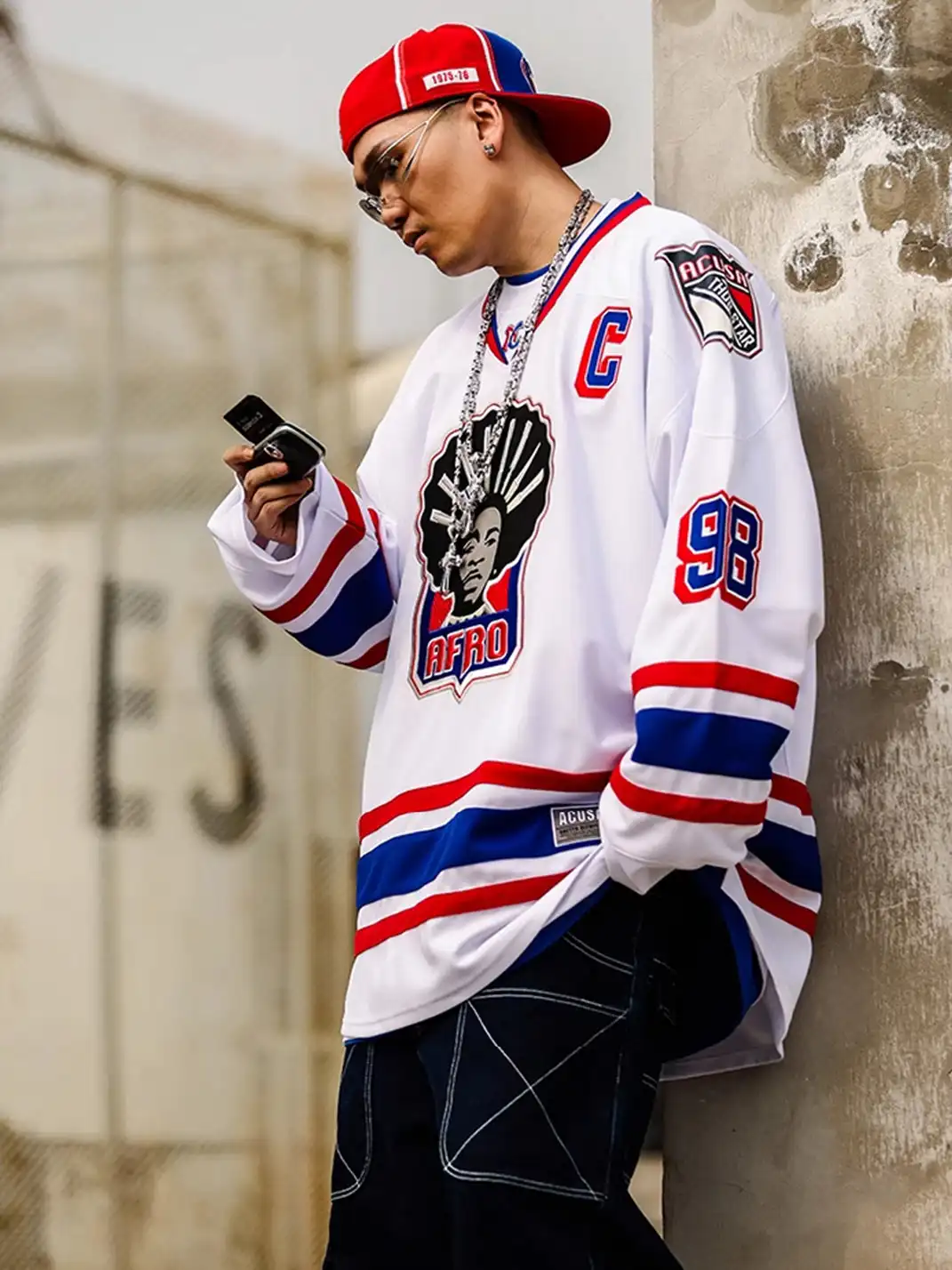ACUSA | "AFRO" Rangers Colorway Oversized Hockey Jersey
