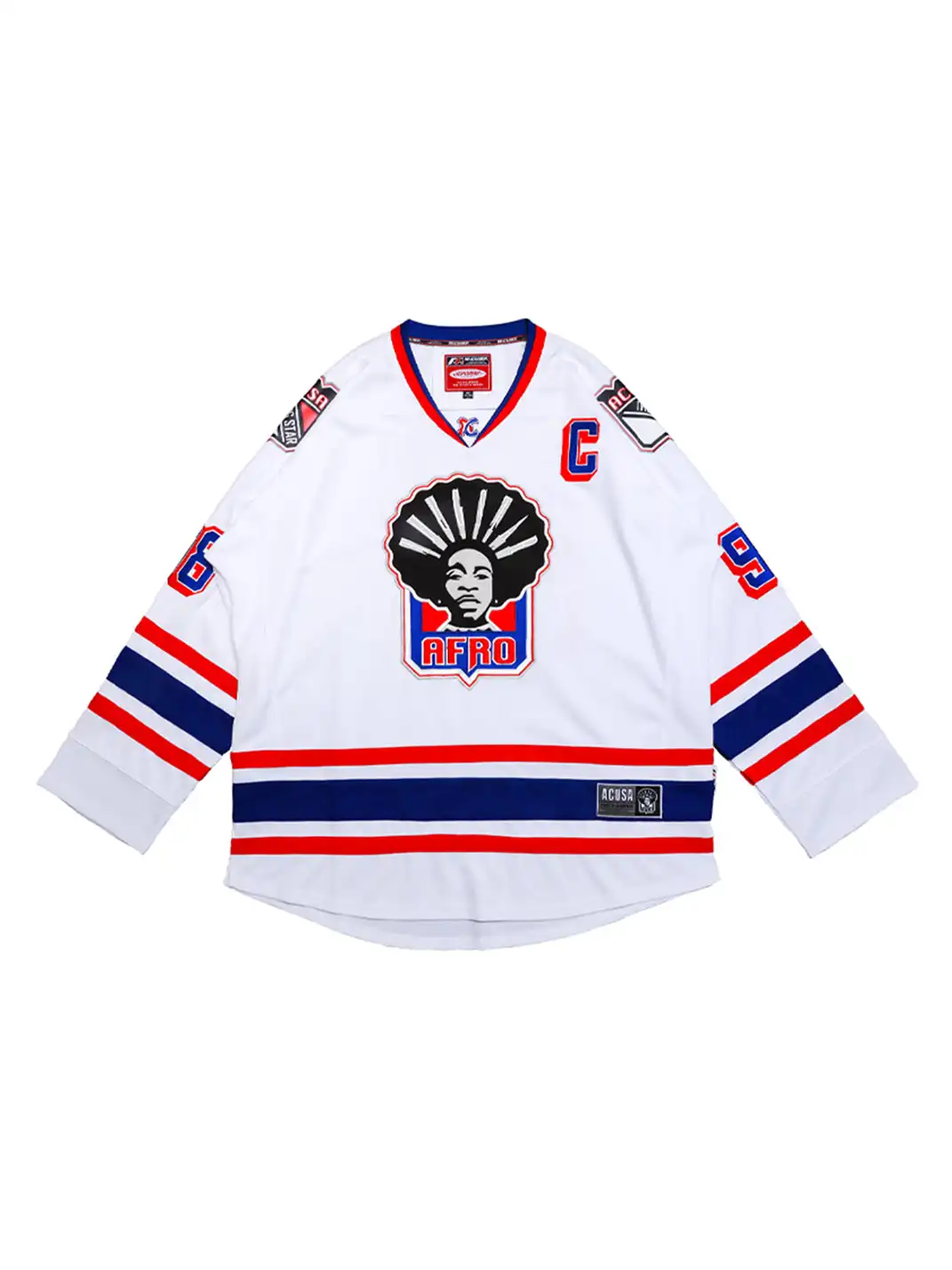 ACUSA | "AFRO" Rangers Colorway Oversized Hockey Jersey