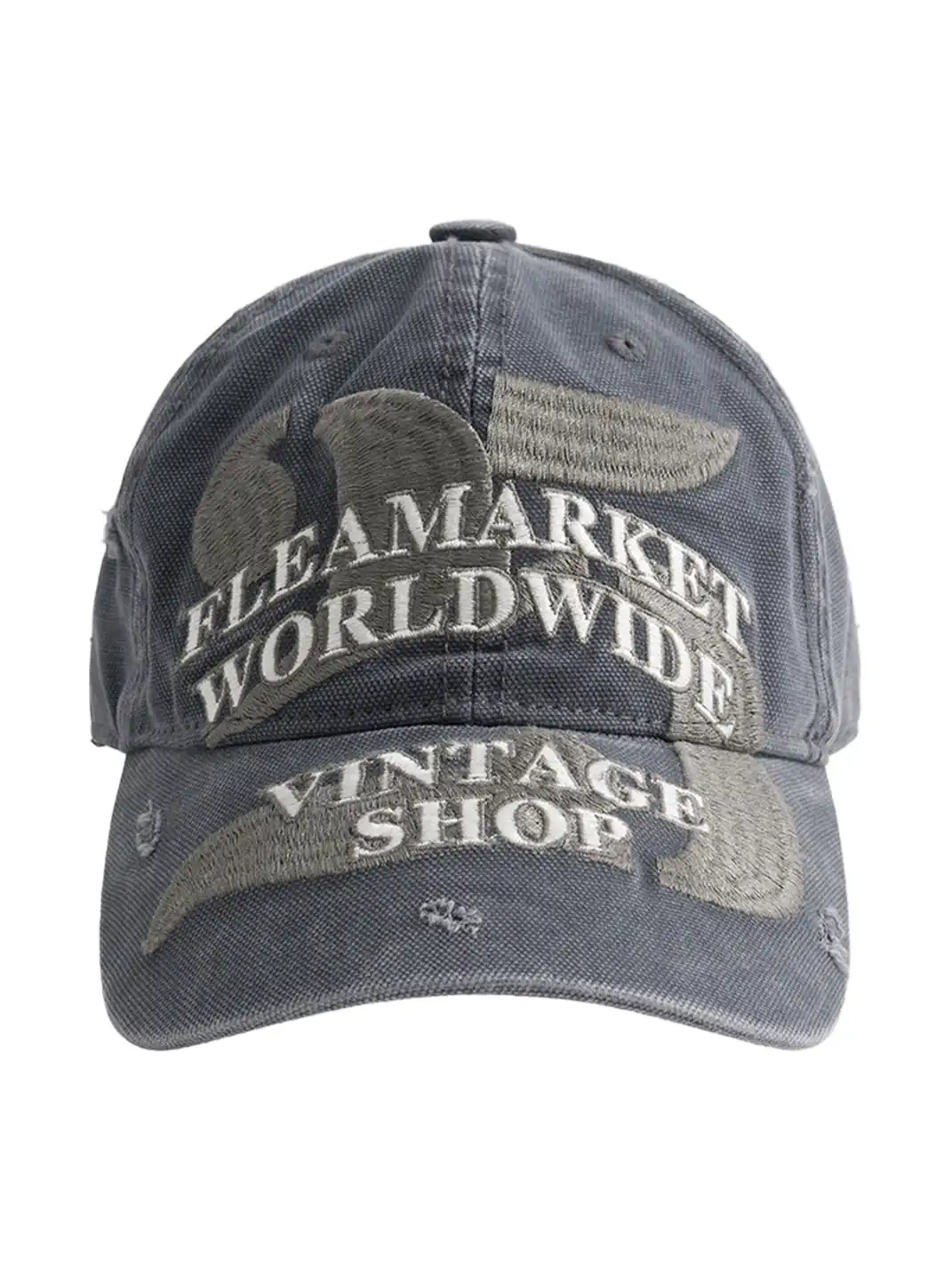 FLEAMARKET | "Worldwide" 25 Washed Curve Brim Baseball Cap