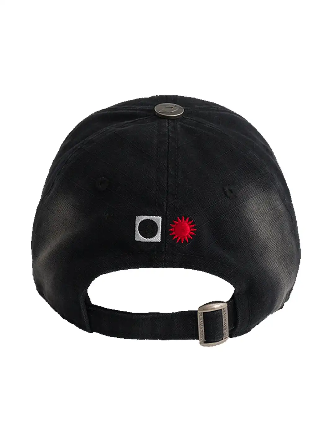 FLEAMARKET | Totem Heavy Washed Curve Brim Cap-Black