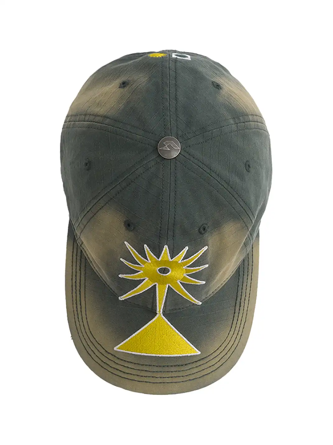 FLEAMARKET | Totem Heavy Washed Curve Brim Cap-Denim Blue
