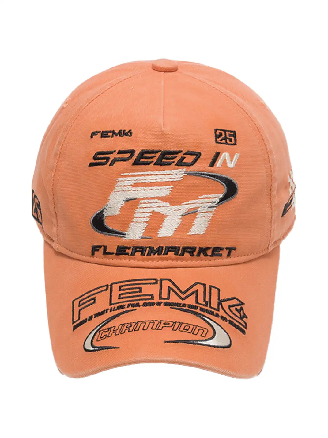 FLEAMARKET | "Speed In FM" Stitchwork Racing Curve Brim Cap