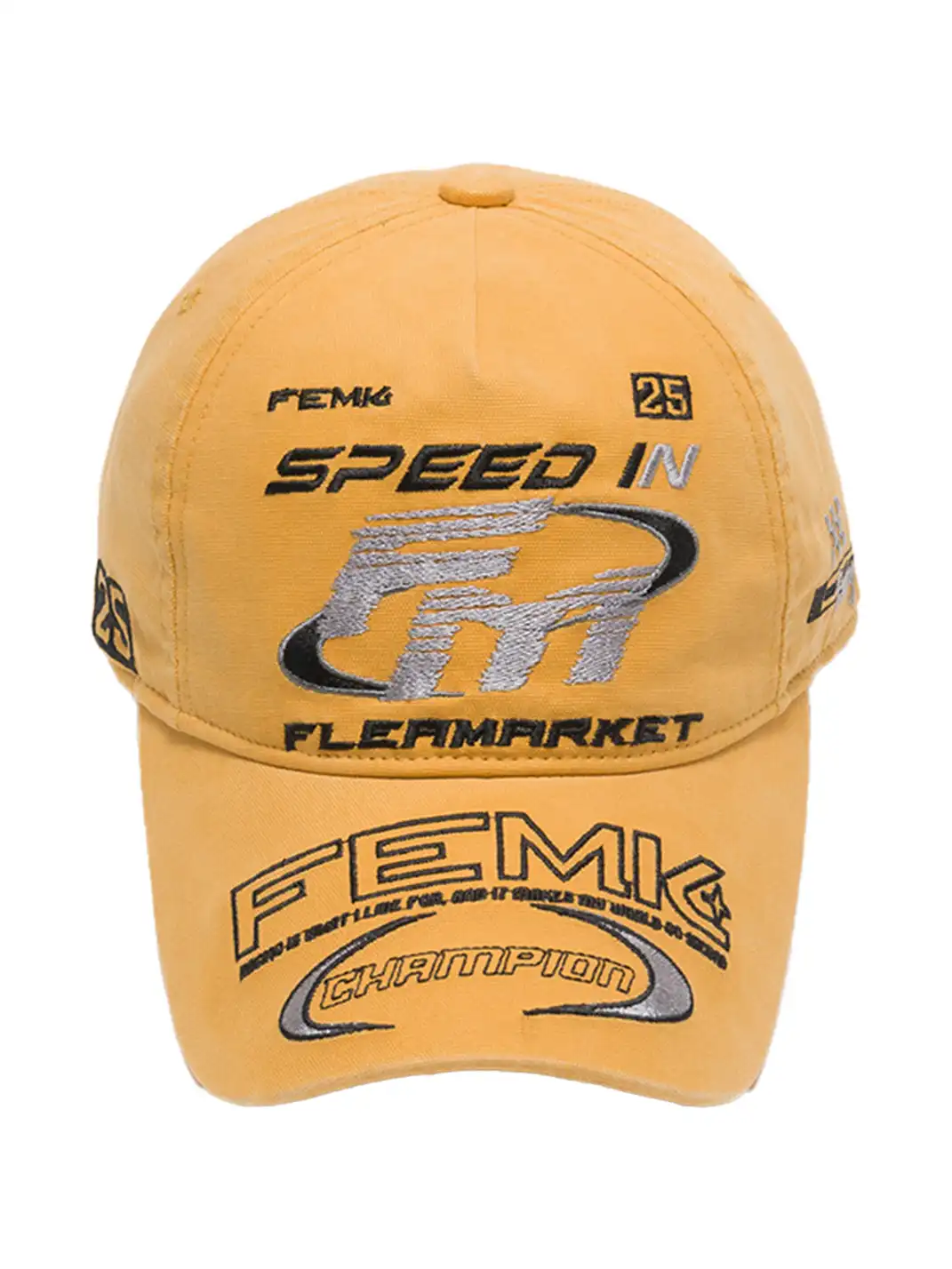 FLEAMARKET | "Speed In FM" Stitchwork Racing Curve Brim Cap