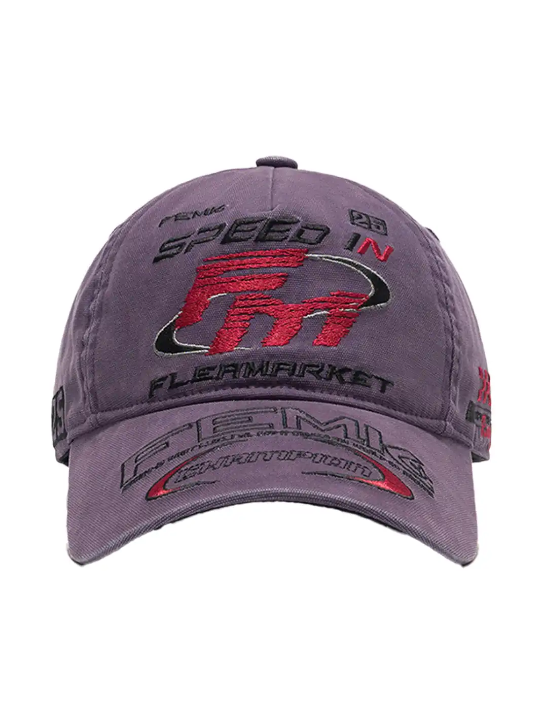 FLEAMARKET | "Speed In FM" Stitchwork Racing Curve Brim Cap