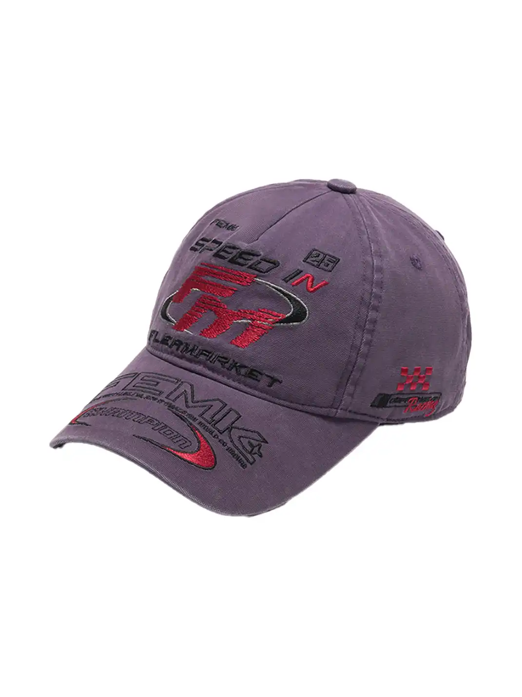 FLEAMARKET | "Speed In FM" Stitchwork Racing Curve Brim Cap