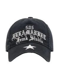FLEAMARKET | 506 Gothic Curve Brim Cap-Black