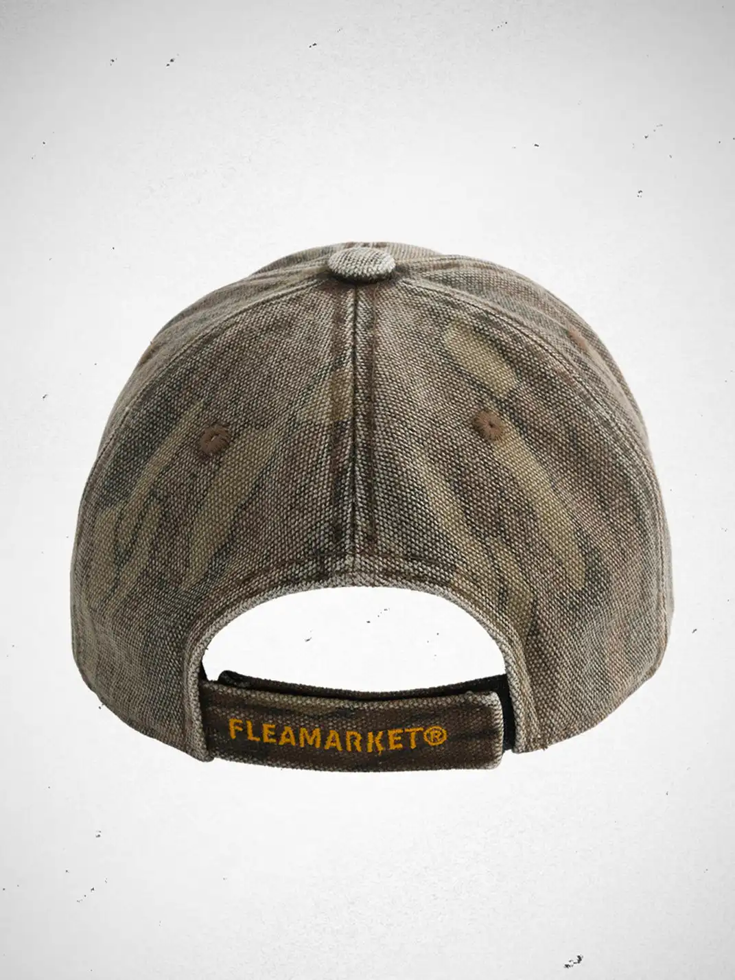 FLEAMARKET | Cross Patch Ripped Curve Brim Cap