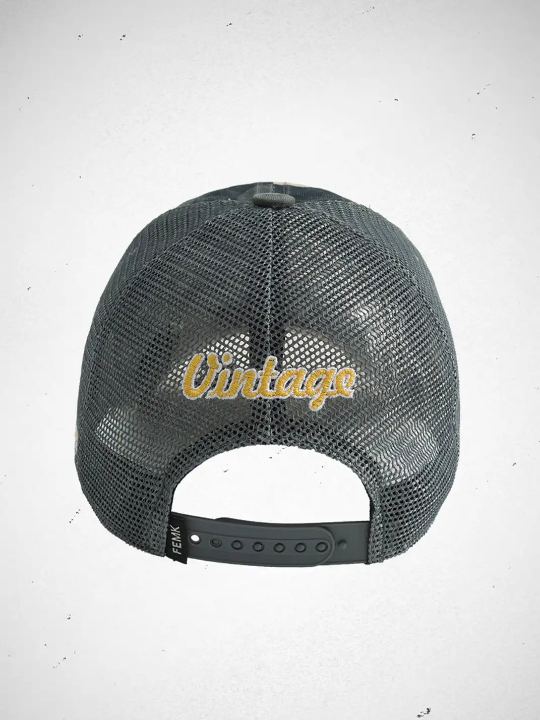 FLEAMARKET | Camo "F" Curve Brim Trucker Hat