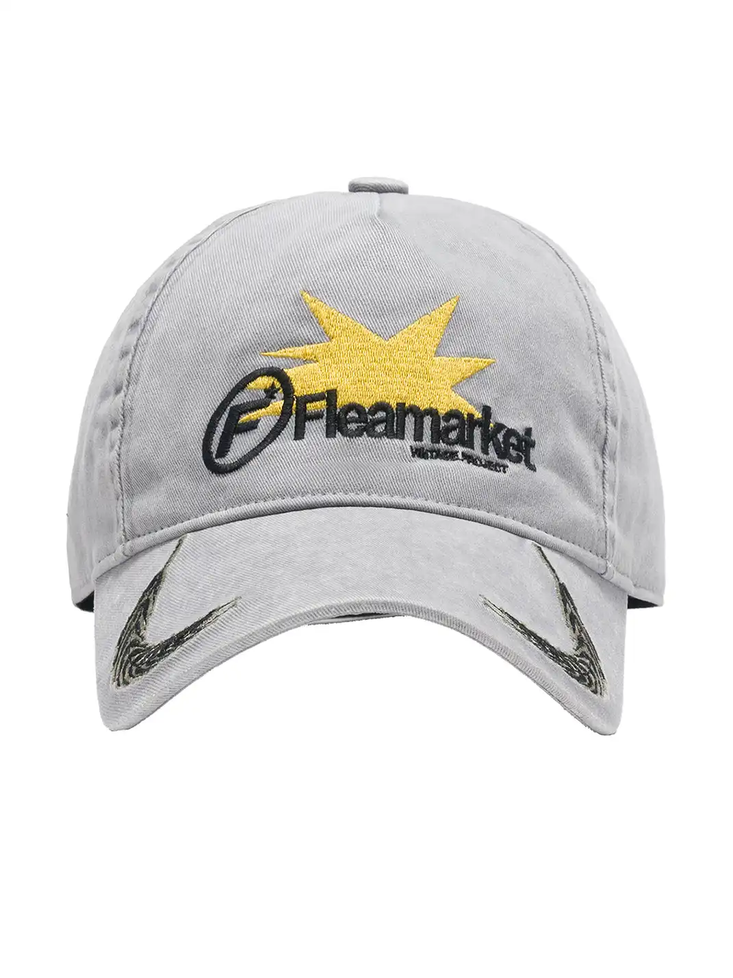 FLEAMARKET | Wheat Stalk Curved Brim Cap-Grey